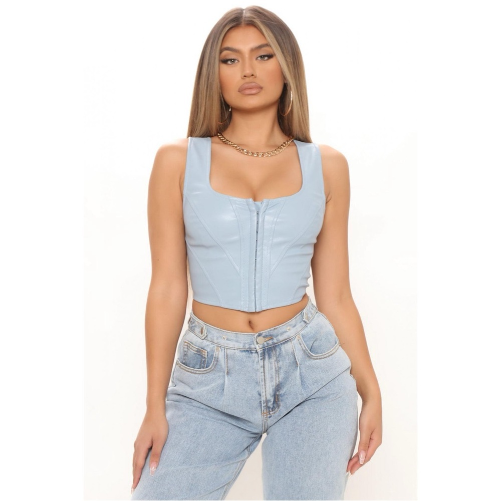 Fashion Nova PU Corset